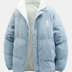 Velira Coats & Jackets dangaus / XS Apverčiamas Teddy Fleece Kordūrojo Paltas