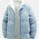 Velira Coats & Jackets dangaus / XS Apverčiamas Teddy Fleece Kordūrojo Paltas