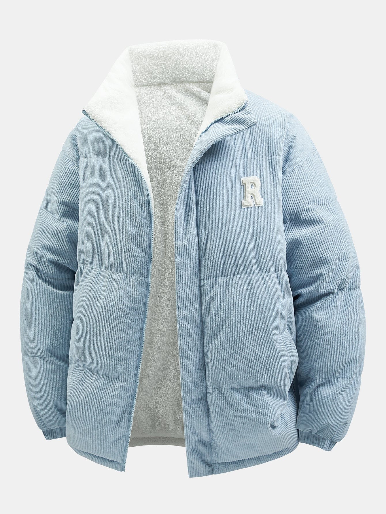Velira Coats & Jackets dangaus / XS Apverčiamas Teddy Fleece Kordūrojo Paltas