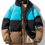 Velira Coats & Jackets Danguje / S Spalvų blokų pūkinė striukė