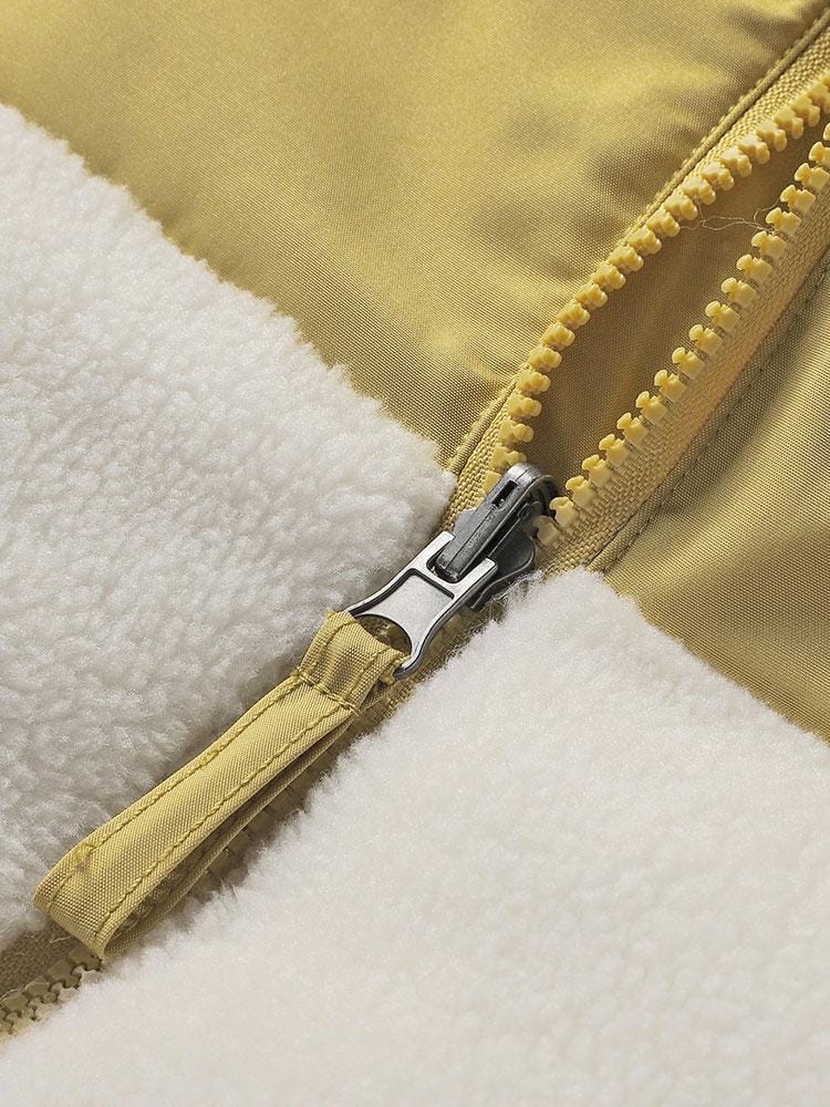 Velira Coats & Jackets Dvigubo Šono Teddy Pūkuotas Paltas