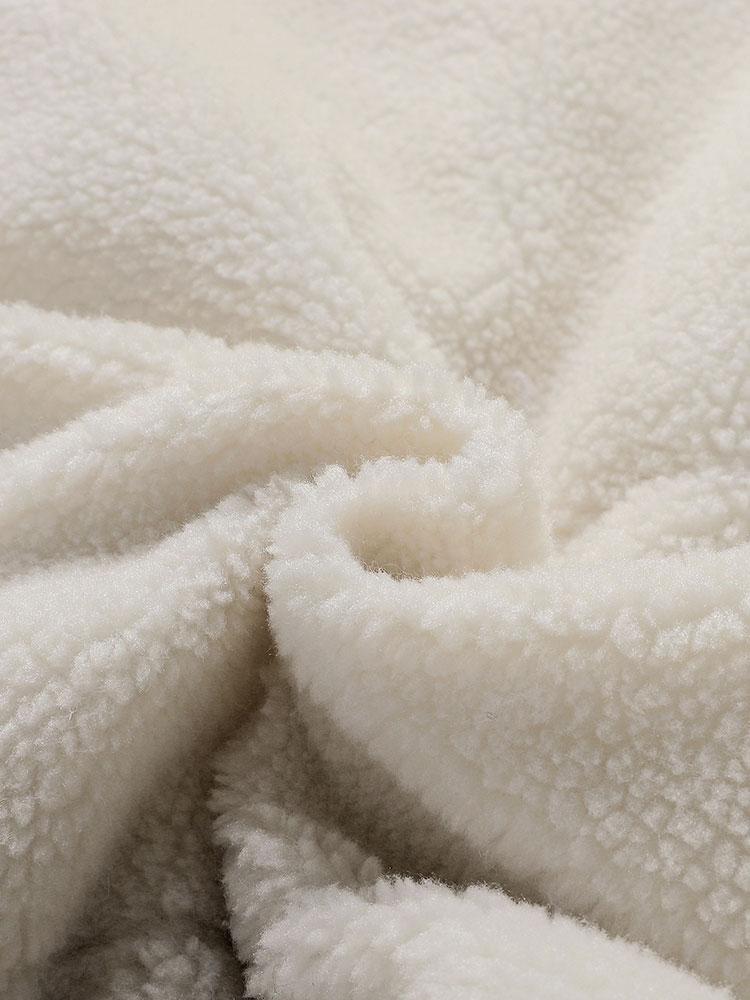 Velira Coats & Jackets Dvigubo Šono Teddy Pūkuotas Paltas