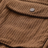 Velira Coats & Jackets Funnel Neck Zipped Corduroy Jacket