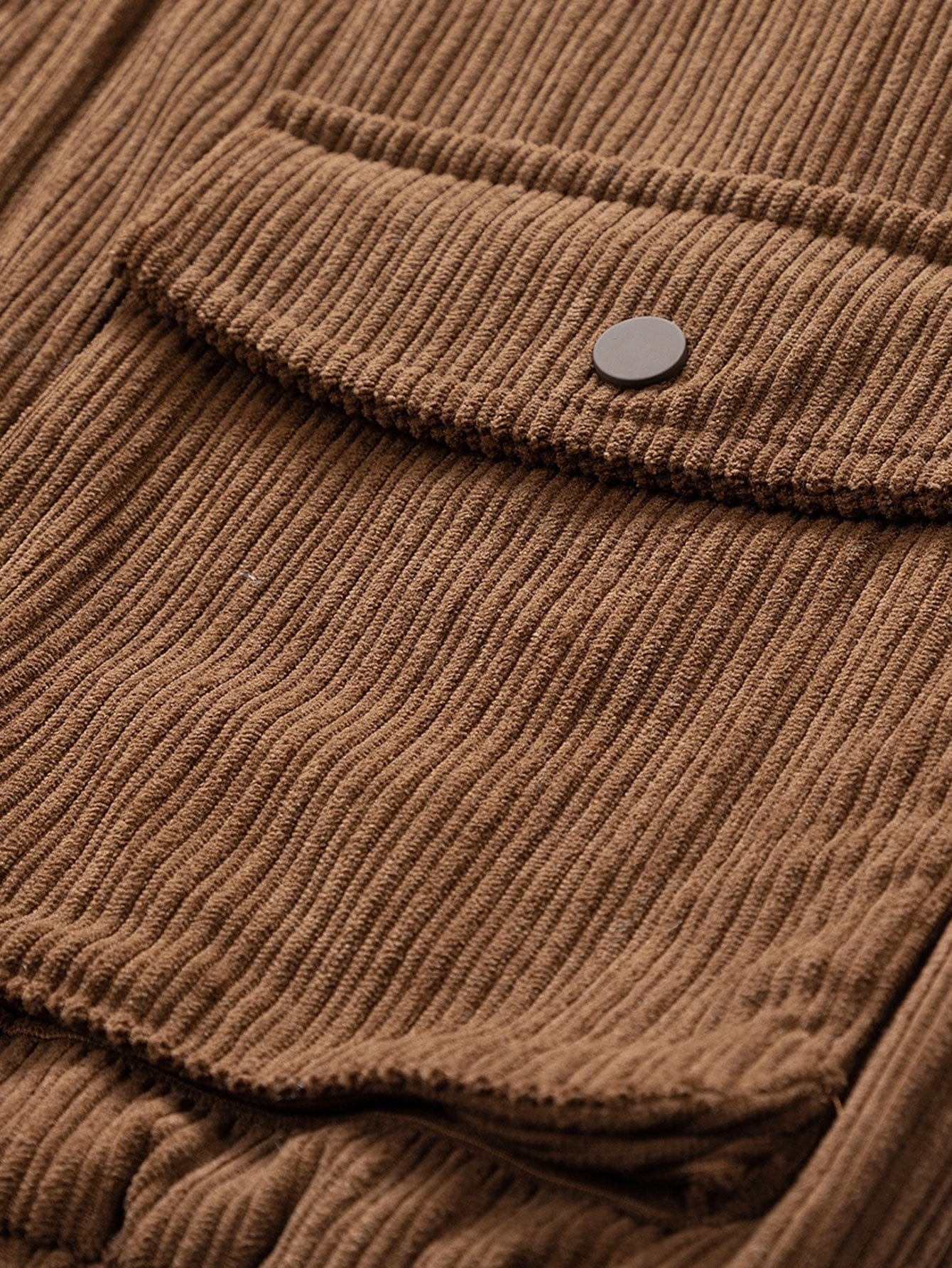 Velira Coats & Jackets Funnel Neck Zipped Corduroy Jacket