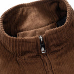 Velira Coats & Jackets Funnel Neck Zipped Corduroy Jacket