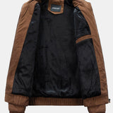 Velira Coats & Jackets Funnel Neck Zipped Corduroy Jacket