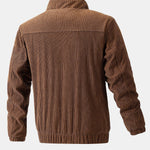 Velira Coats & Jackets Funnel Neck Zipped Corduroy Jacket