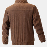 Velira Coats & Jackets Funnel Neck Zipped Corduroy Jacket
