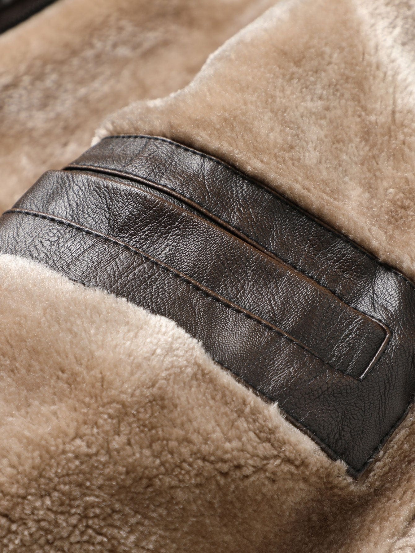 Velira Coats & Jackets Ilgas dirbtinio kailio PU odos paltas