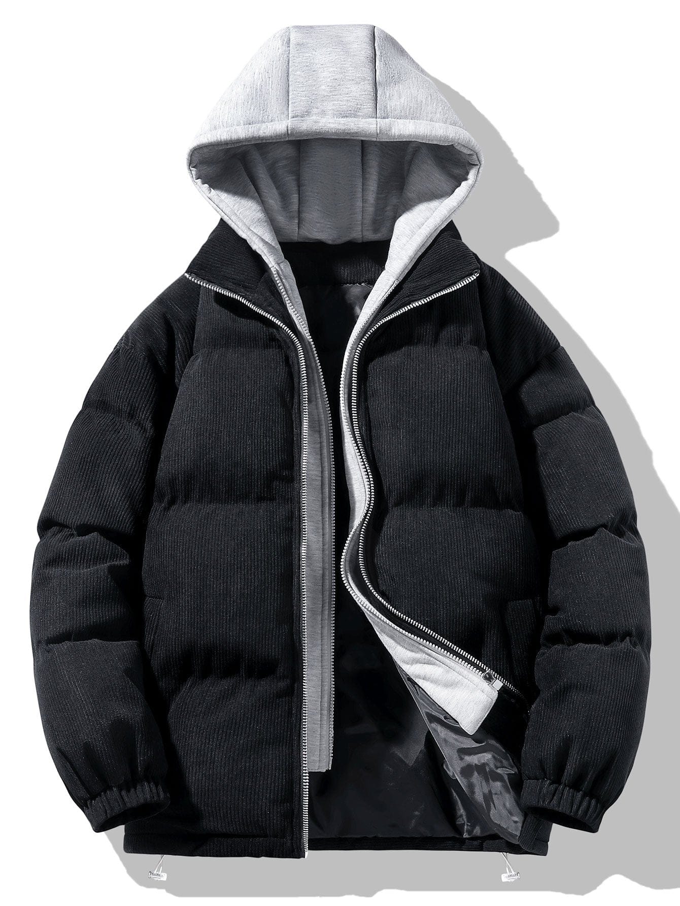 Velira Coats & Jackets juoda / S 2 In 1 Kordūrinis Sujungiamas Šiltas Kailis