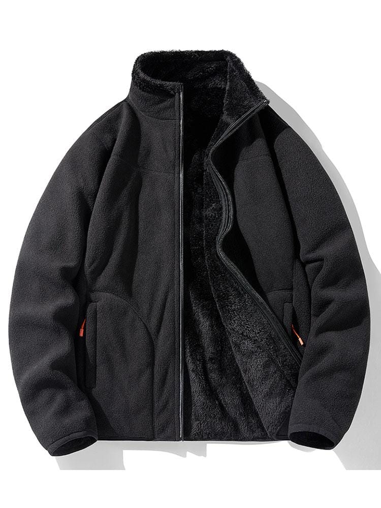 Velira Coats & Jackets juoda / S Apverčiamas Teddy Fleece Paltas