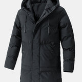 Velira Coats & Jackets juoda / S Ilga linija su gobtuvu pūkinė striukė