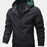 Velira Coats & Jackets juoda / S Kontrastinė nuimama gobtuvinė striukė