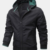 Velira Coats & Jackets juoda / S Kontrastinė nuimama gobtuvinė striukė