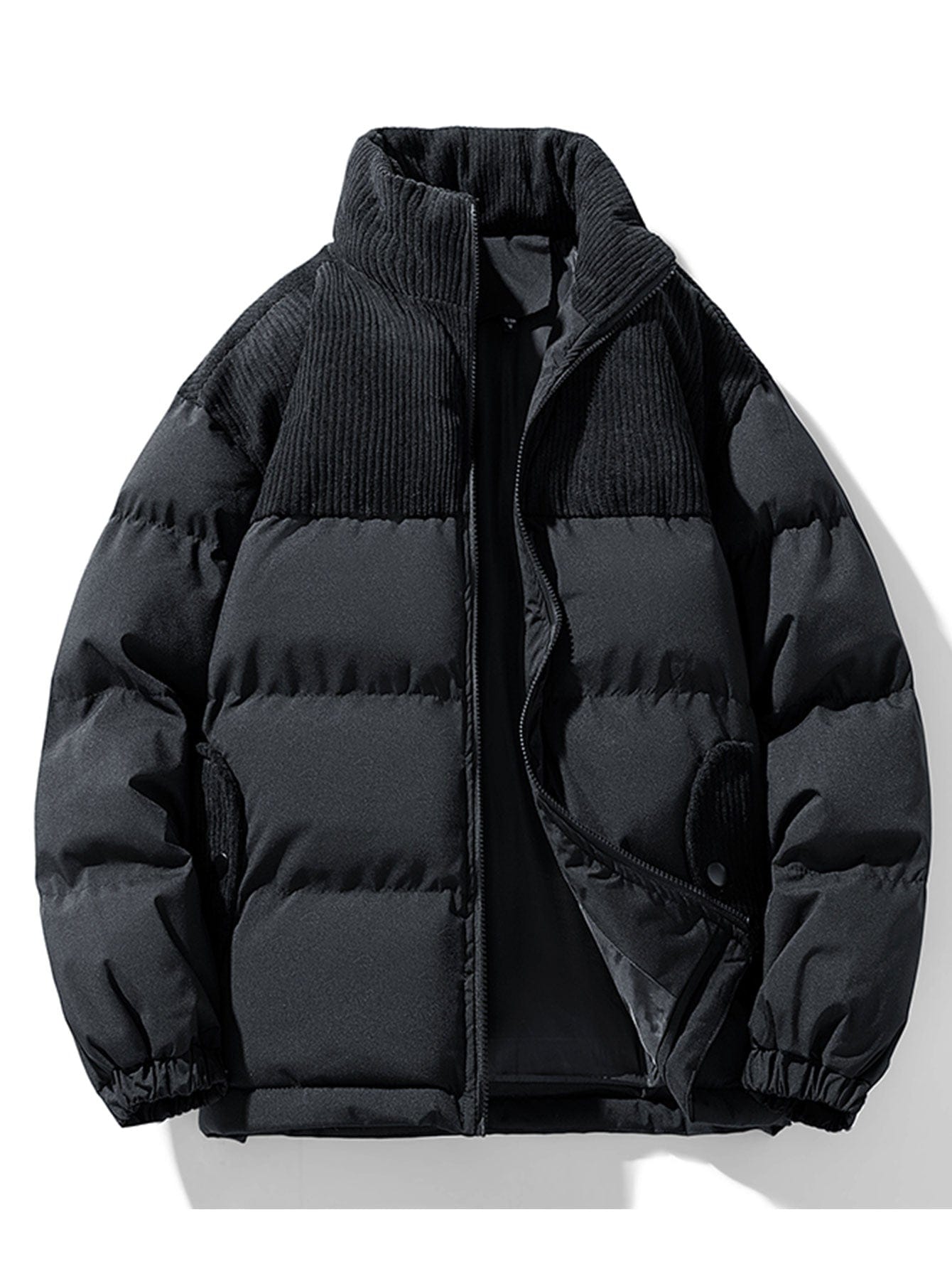Velira Coats & Jackets juoda / S Kordūro Pataisytas Užtrauktukas Pūkinis Paltas