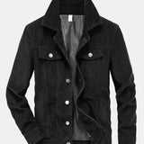 Velira Coats & Jackets juoda / S Medvilninis Kordurojinis Švarkas