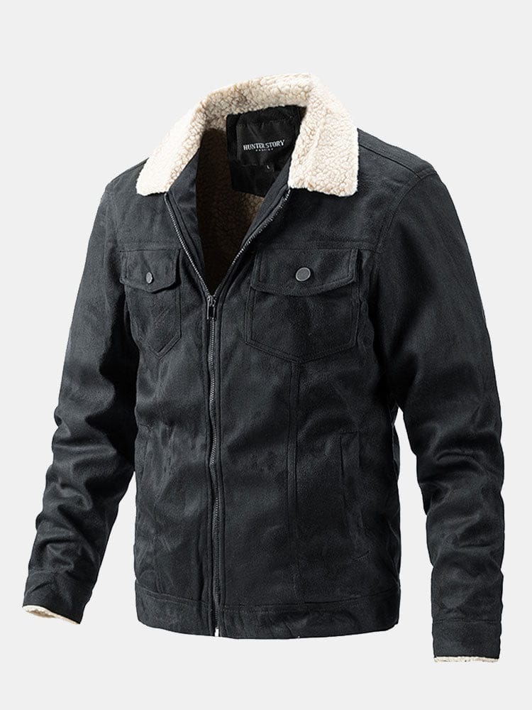 Velira Coats & Jackets juoda / S Reguliaraus kirpimo dirbtinės suknelės pamušalu striukė