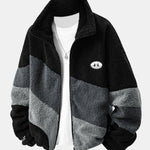 Velira Coats & Jackets juoda / S Spalvų Bloko Teddy Zip-Up Striukė