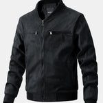 Velira Coats & Jackets juoda / S Suede Bomber Striukė su Dygsniuota Pamušalu