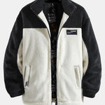 Velira Coats & Jackets juoda / S Teddy Fleece Pataisytas Užtrauktukas Striukė