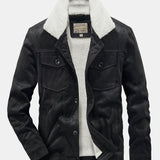 Velira Coats & Jackets juoda / S Teddy pamušalu dirbtinio suede švarkas