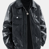 Velira Coats & Jackets juoda / S Užtrauktuko PU odos striukė