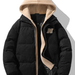 Velira Coats & Jackets juoda / XS Kordūrinis gobtuvas pūkinis paltas