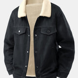 Velira Coats & Jackets juoda / XS Teddy pamušalu odinė striukė