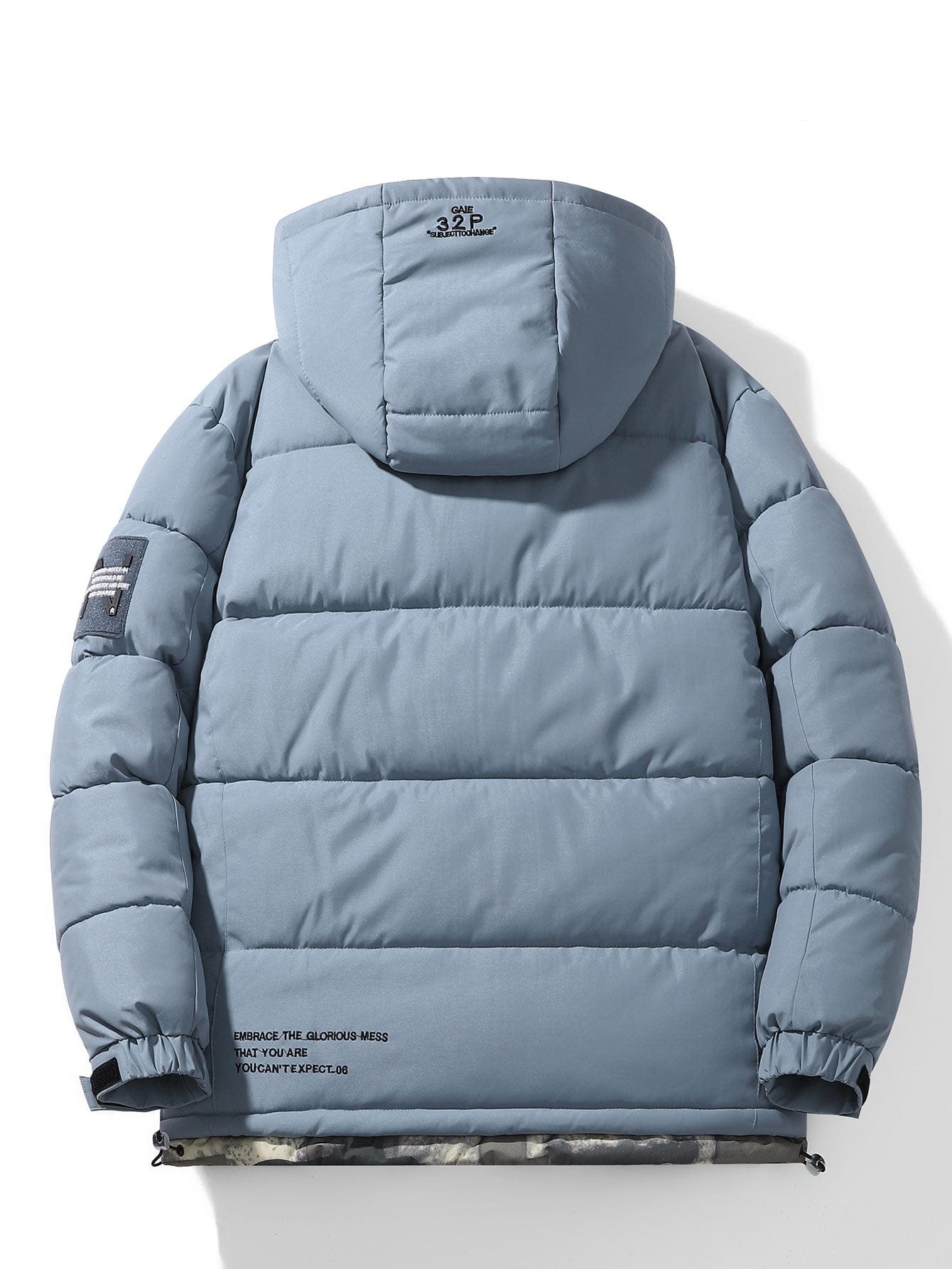 Velira Coats & Jackets Kamufliažinis pamušalas kišenėse su gobtuvu pūkinis paltas