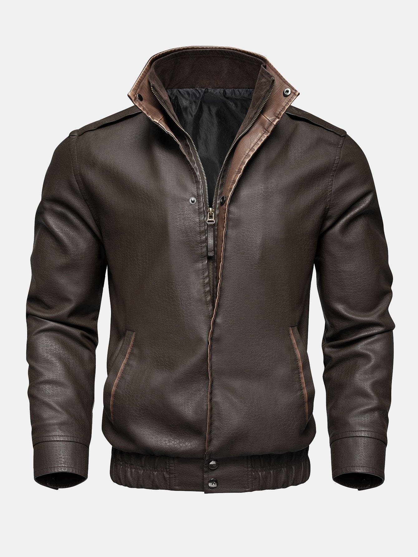 Velira Coats & Jackets kava / S PU odos striukė