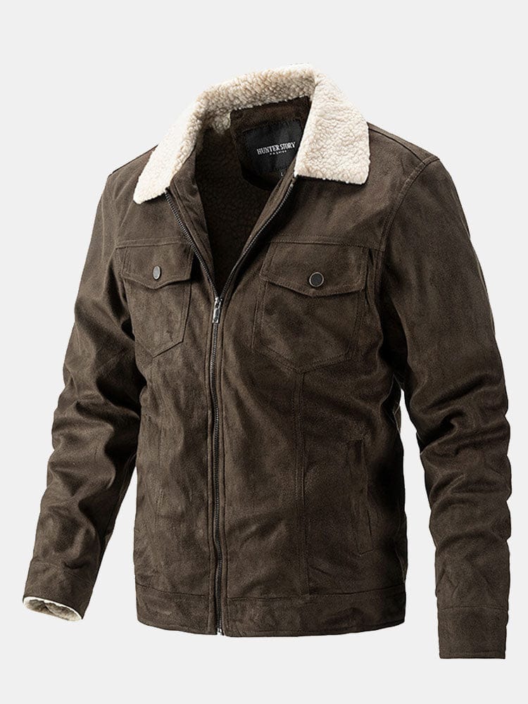 Velira Coats & Jackets kava / S Reguliaraus kirpimo dirbtinės suknelės pamušalu striukė
