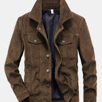 Velira Coats & Jackets kavos / S Medvilninis Kordurojinis Švarkas