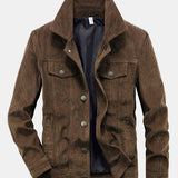 Velira Coats & Jackets kavos / S Medvilninis Kordurojinis Švarkas