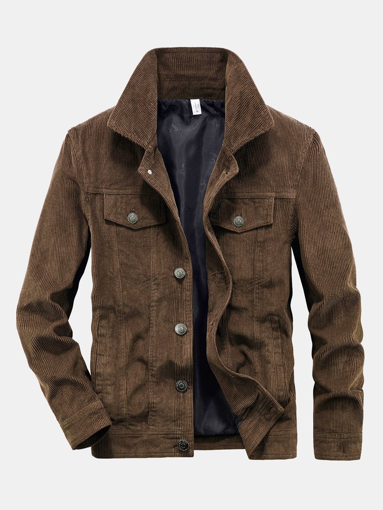 Velira Coats & Jackets kavos / S Medvilninis Kordurojinis Švarkas