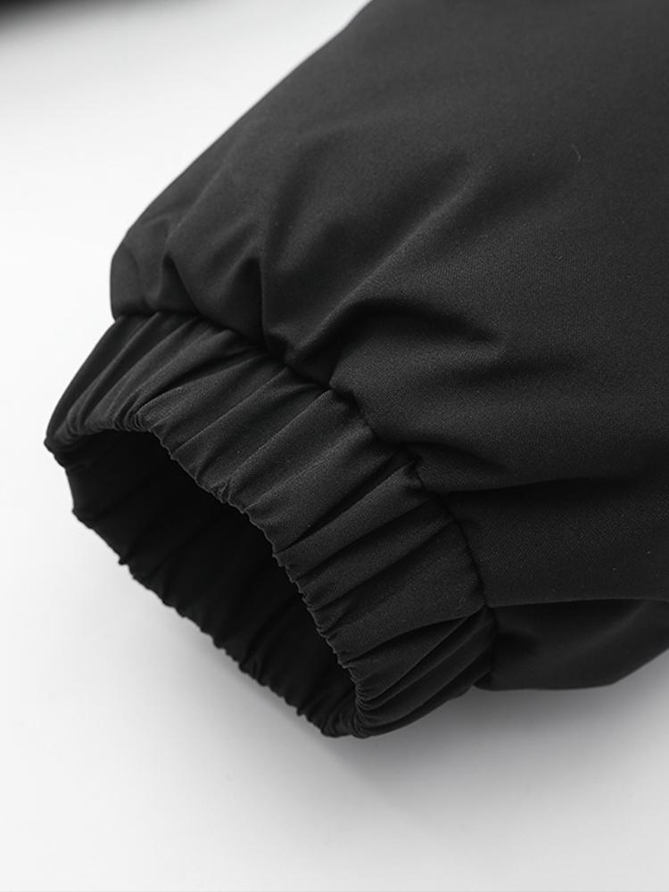 Velira Coats & Jackets Kontrasto užtrauktukas su gobtuvu pūkinė striukė