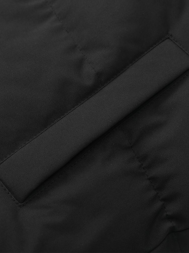 Velira Coats & Jackets Kontrasto užtrauktukas su gobtuvu pūkinė striukė