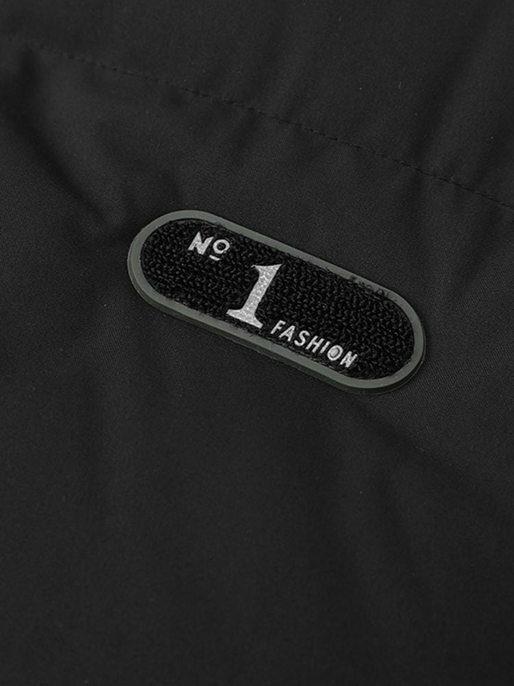 Velira Coats & Jackets Kontrasto užtrauktukas su gobtuvu pūkinė striukė