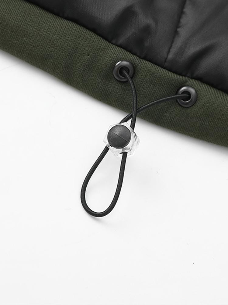 Velira Coats & Jackets Kontrasto užtrauktukas su gobtuvu pūkinė striukė
