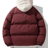 Velira Coats & Jackets Kontrasto užtrauktukas su gobtuvu pūkinė striukė