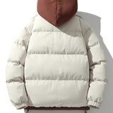 Velira Coats & Jackets Kontrasto užtrauktukas su gobtuvu pūkinė striukė