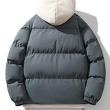 Velira Coats & Jackets Kontrasto užtrauktukas su gobtuvu pūkinė striukė