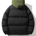 Velira Coats & Jackets Kontrasto užtrauktukas su gobtuvu pūkinė striukė