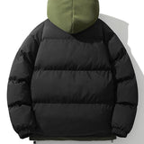 Velira Coats & Jackets Kontrasto užtrauktukas su gobtuvu pūkinė striukė