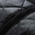 Velira Coats & Jackets Kontrasto vilnos išvaizdos PU beisbolo striukė