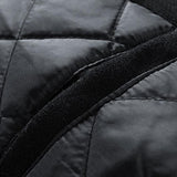Velira Coats & Jackets Kontrasto vilnos išvaizdos PU beisbolo striukė