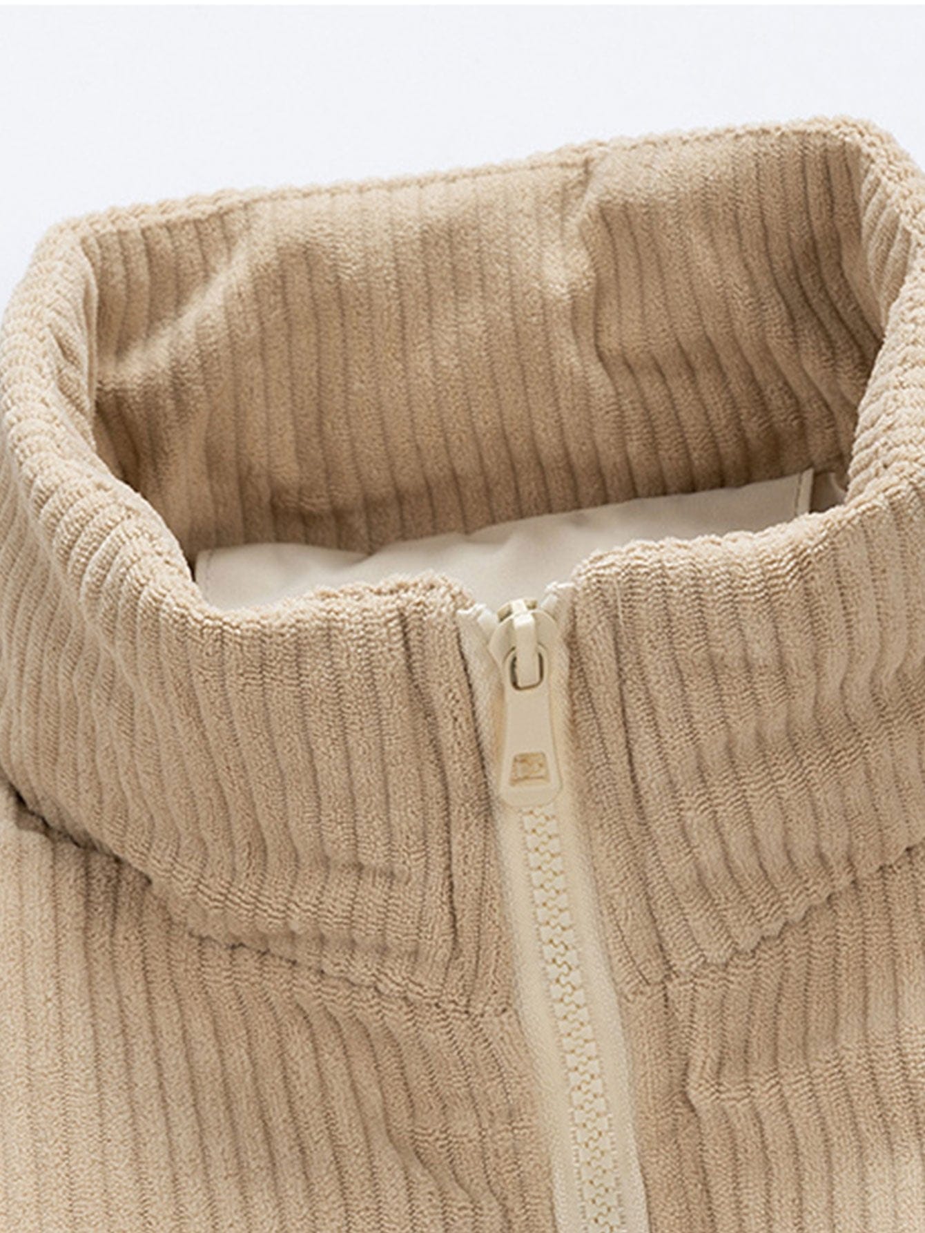 Velira Coats & Jackets Kordūro Pataisytas Užtrauktukas Pūkinis Paltas