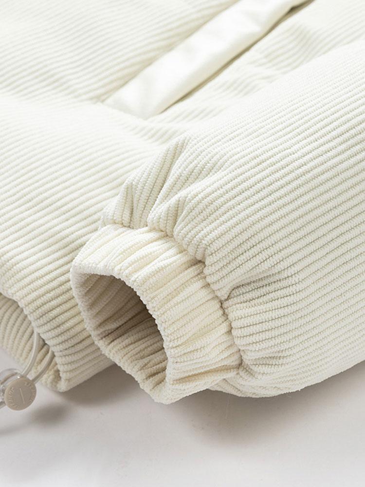 Velira Coats & Jackets Kordūroja PU Pataisytas Pūkinis Paltas