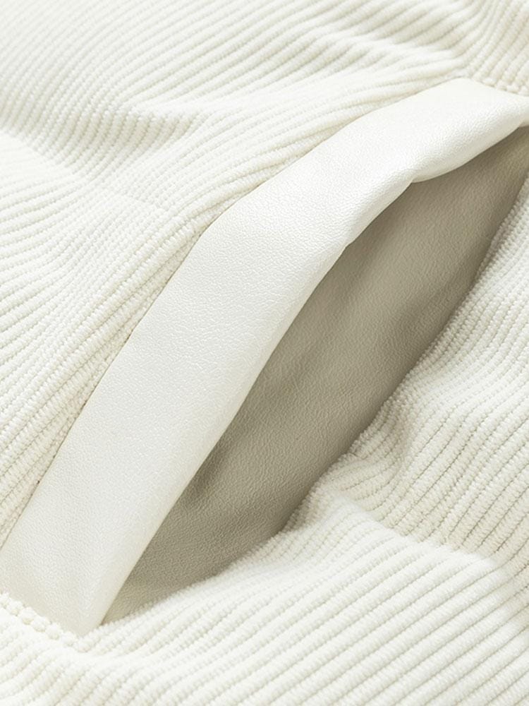 Velira Coats & Jackets Kordūroja PU Pataisytas Pūkinis Paltas