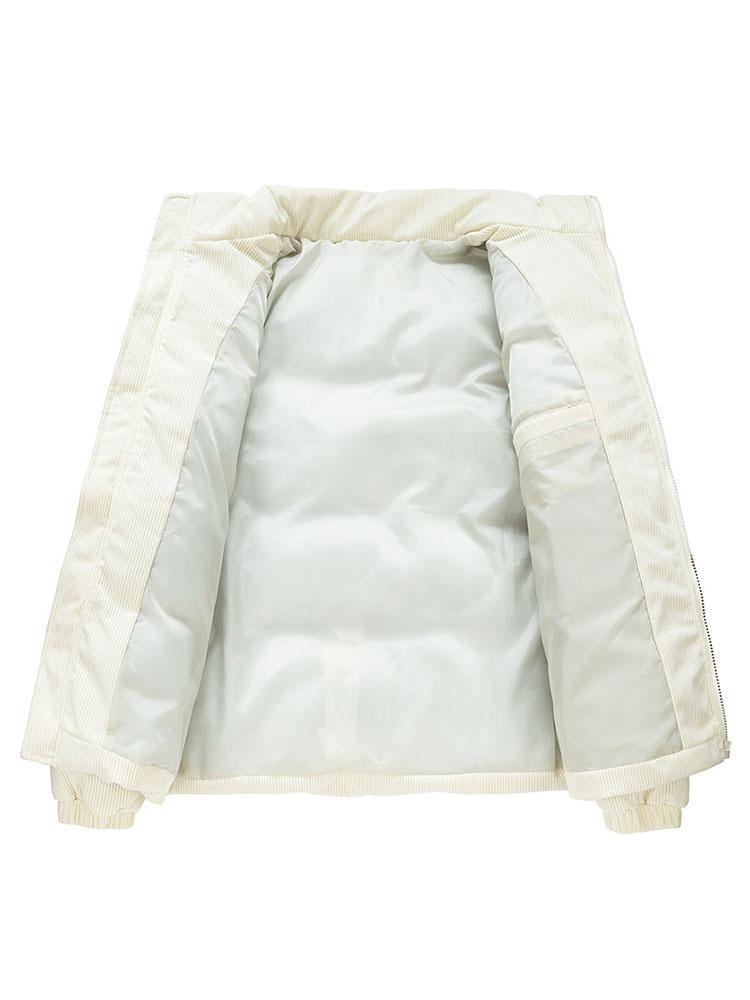 Velira Coats & Jackets Kordūroja PU Pataisytas Pūkinis Paltas
