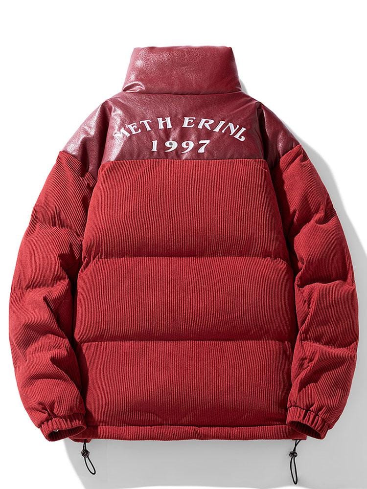 Velira Coats & Jackets Kordūroja PU Pataisytas Pūkinis Paltas
